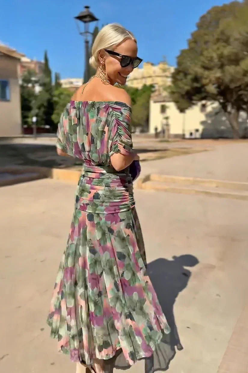 Louise | Robe Maxi de Fête Élégante à Col V